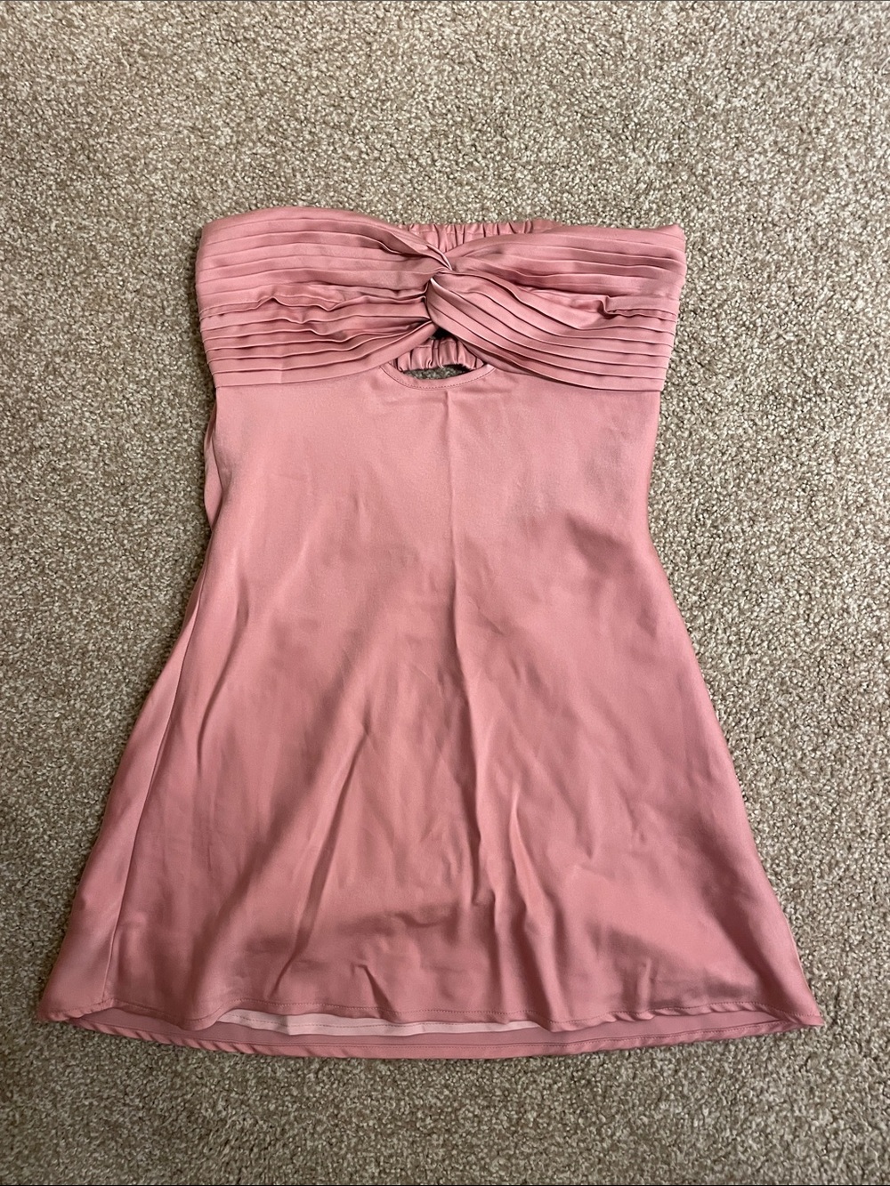 Princess Polly Strapless Rose Pink Mini Dress